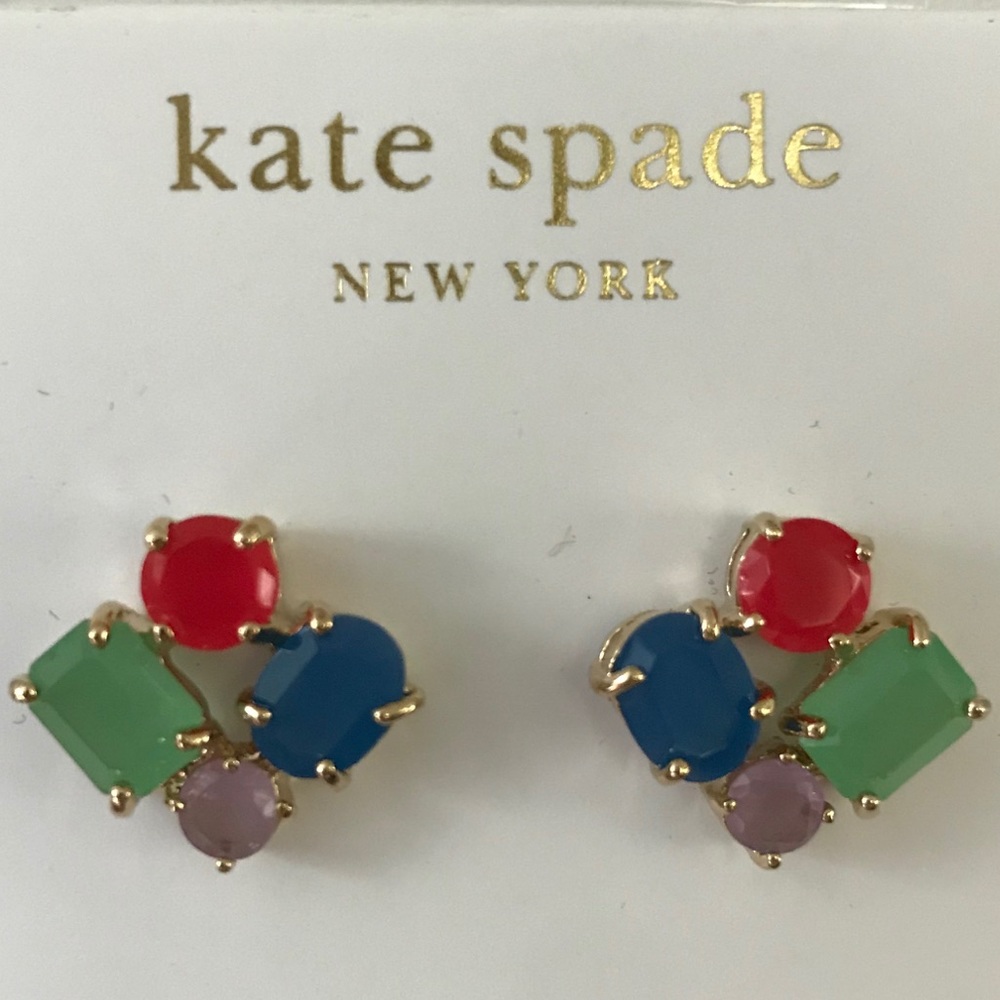 NWT kate spade Multi-Colored Gem Earrings